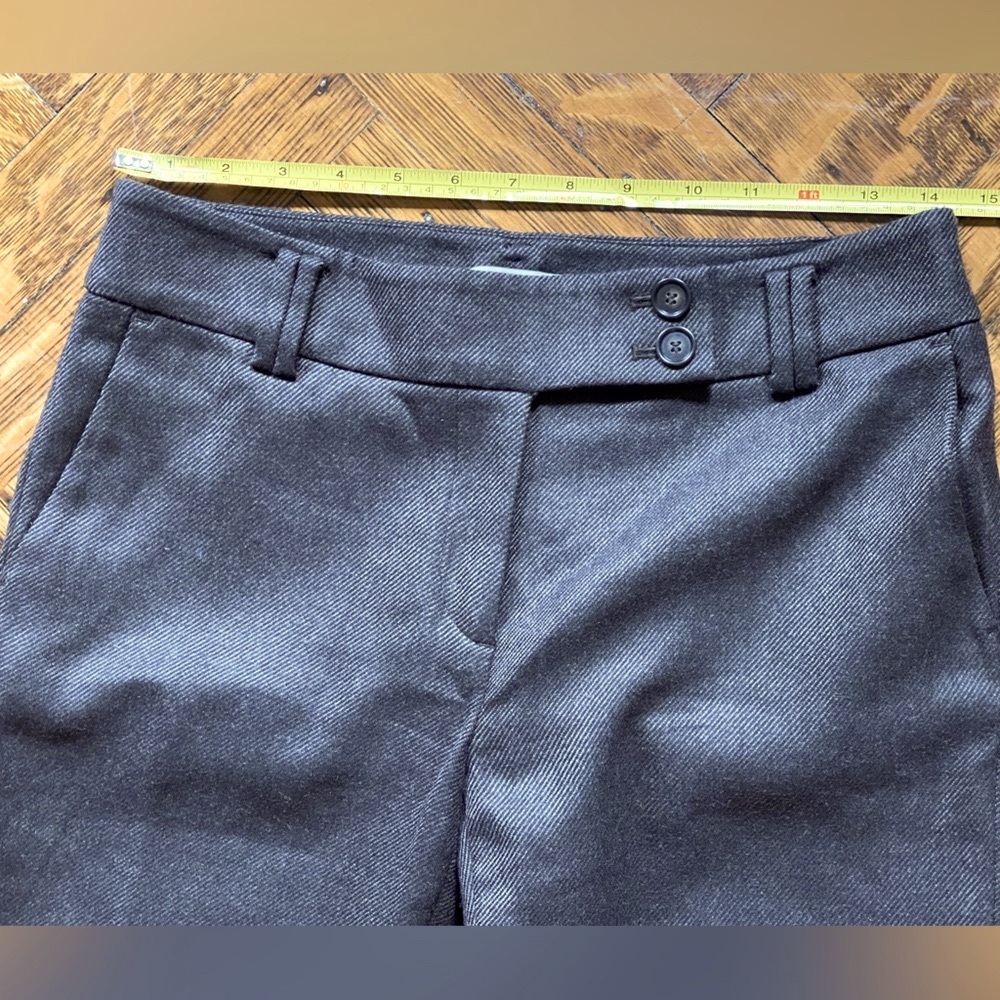 Dark Brown and Black Wool Ann Taylor Loft Pants - Size 2 - Kate Fit - Picture 10 of 12